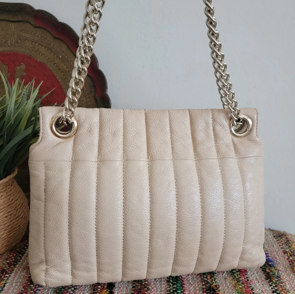 Kate spade Gold Chain Shoulder Bag beige Purse